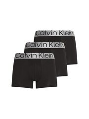 Vīriešu apakšbikses Calvin Klein, TRUNK 3 pāri, melni 000NB3130A 7V1 45444 цена и информация | Мужские трусы | 220.lv