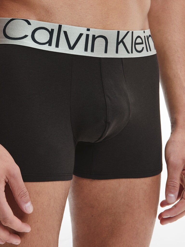 Vīriešu apakšbikses Calvin Klein, TRUNK 3 pāri, melni 000NB3130A 7V1 45444 cena un informācija | Vīriešu apakšbikses | 220.lv
