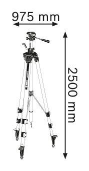 Trijkāju statīvs Bosch BT 250 Professional, 0601096A00 цена и информация | Rokas instrumenti | 220.lv