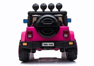 Bērnu vienvietīgs elektromobilis Jeep BRD-7588, rozā cena un informācija | Bērnu elektroauto | 220.lv