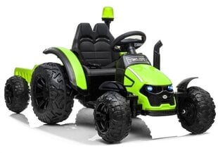 Bērnu vienvietīgs elektriskais traktors HZB-200, zaļš cena un informācija | Bērnu elektroauto | 220.lv