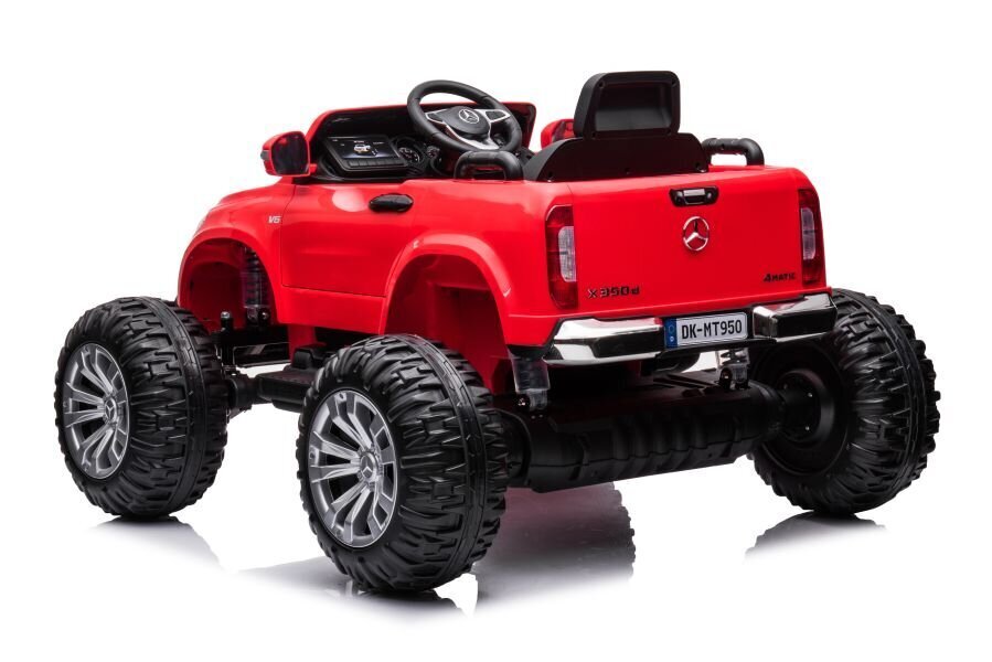 Bērnu vienvietīgs elektromobilis Mercedes DK-MT950 MP4, sarkans cena un informācija | Bērnu elektroauto | 220.lv