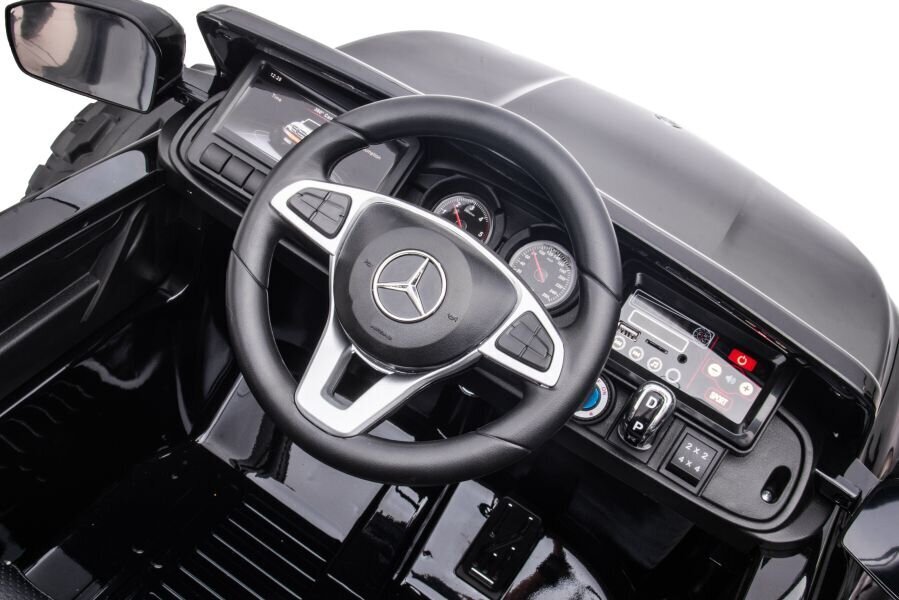 Bērnu vienvietīgs elektromobilis Mercedes DK-MT950 MP4, melns-lakots cena un informācija | Bērnu elektroauto | 220.lv