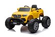 Bērnu vienvietīgs elektromobilis Mercedes DK-MT950 MP4, dzeltens-lakots cena un informācija | Bērnu elektroauto | 220.lv