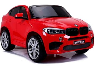 Одноместный электромобиль BMW X6M, красный цена и информация | Электромобили для детей | 220.lv