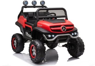 Bērnu vienvietīgs elektromobilis Mercedes Unimog S, sarkans cena un informācija | Bērnu elektroauto | 220.lv