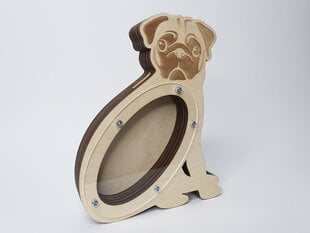 Деревянная копилка в форме собаки мопса цена и информация | Оригинальные копилки | 220.lv