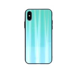 Aurora Glass case, piemērots iPhone 12 Pro Max 6.7, gaiši zils cena un informācija | Telefonu vāciņi, maciņi | 220.lv