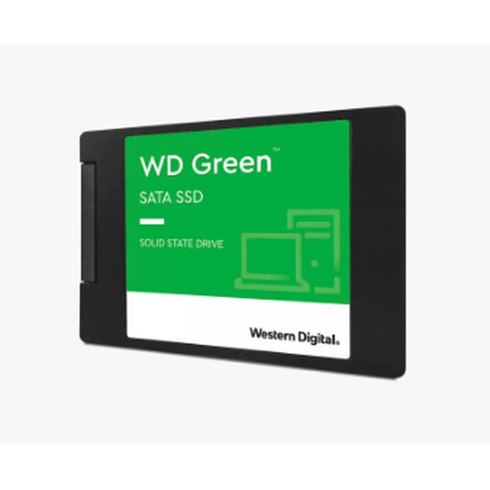 SSD|WESTERN DIGITAL|Green|1TB|SATA 3.0|SLC|Read speed 545 MBytes/sec|2,5"|MTBF 1000000 hours|WDS100T3G0A цена и информация | Ārējie cietie diski | 220.lv