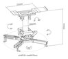 Projektora turētājs Deltaco Office ARM-0410 цена и информация | Projektoru piederumi | 220.lv