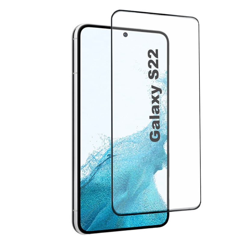 Samsung Galaxy S22 aizsargstikls(fingerprint sensitive) 5D SuperThin pilnam ekrānam cena un informācija | Ekrāna aizsargstikli | 220.lv
