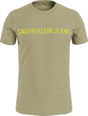 Мужская футболка Calvin Klein T-SHIRT INSTITUTIONAL LOGO, оливковая J30J307856 L9F 44828 цена и информация | Мужские футболки | 220.lv