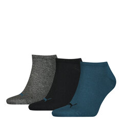 Мужские носки Puma SNEAKER 3P, 3 пары, серые/черные/синие 906807 60 42890 цена и информация | Мужские носки | 220.lv