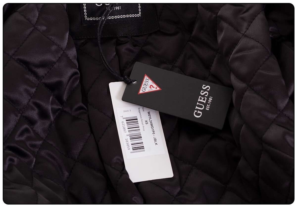 Virsjaka sievietēm GUESS FRANCES JACKET, melna W0YL24WD1P0 JBLK cena un informācija | Sieviešu virsjakas | 220.lv