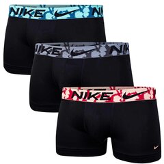 Vīriešu apakšbikses Nike TRUNK, 3 gab, melnas 0000KE1156 1M8 43028 cena un informācija | Vīriešu apakšbikses | 220.lv