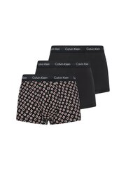 Vīriešu apakšbikses CALVIN KLEIN LOW RISE TRUNK, 3 gab, melnas/pelēkas 000NB3055A X1L 42515 cena un informācija | Vīriešu apakšbikses | 220.lv