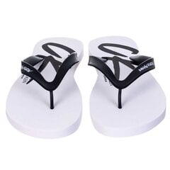 Iešļūcenes vīriešiem Calvin Klein FF SANDALS, baltas KM0KM00500 YCD 42912 цена и информация | Мужские шлепанцы, босоножки | 220.lv