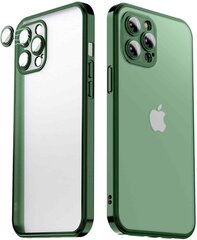 Чехол для телефона Matte transparent soft case camera protection (electroplated) Apple iPhone 13 pro, Alpine Green цена и информация | Чехлы для телефонов | 220.lv