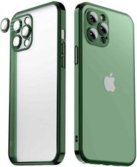 Matte soft case camera protection (electroplated) Apple iPhone 12 zaļš - alpine green cena un informācija | Telefonu vāciņi, maciņi | 220.lv