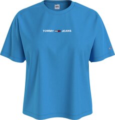 T-krekls sievietēm Tommy Hilfiger T-SHIRT TJW LINEAR LOGO TEE, zils DW0DW10057 CY0 44891 cena un informācija | T-krekli sievietēm | 220.lv