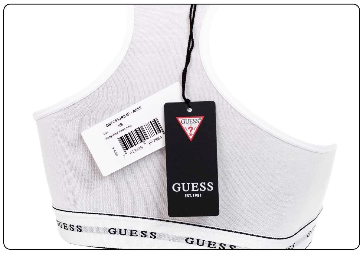 Krūšturis GUESS CARRIE BRALETTE, balts O97C01JR04P A009 cena un informācija | Krūšturi | 220.lv