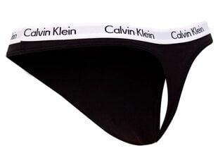 Женские трусики-стринги CALVIN KLEIN, черные 0000D1617E 001 цена и информация | Женские трусики | 220.lv