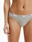 Stringbiksītes sievietēm Calvin Klein THONG, pelēkas 0000D1617E 020 45033 цена и информация | Sieviešu biksītes | 220.lv