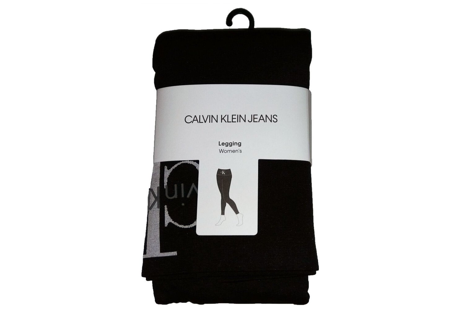 Legingi sievietēm Calvin Klein CKJ WOMEN LEGGING 1P HIGH-WAIST LOGO, melni 701220429 001 44648 цена и информация | Sporta apģērbs sievietēm | 220.lv