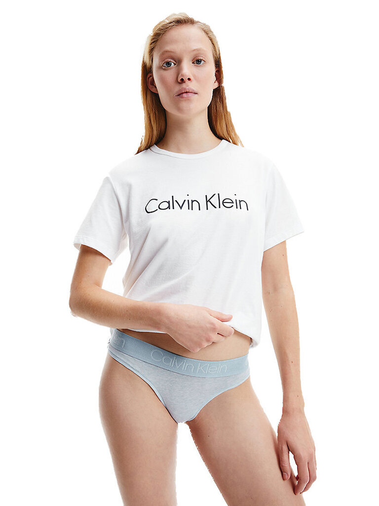 Sieviešu biksītes-stringi Calvin Klein THONG BLUE 000QD3751E V7J 45731 cena un informācija | Sieviešu biksītes | 220.lv