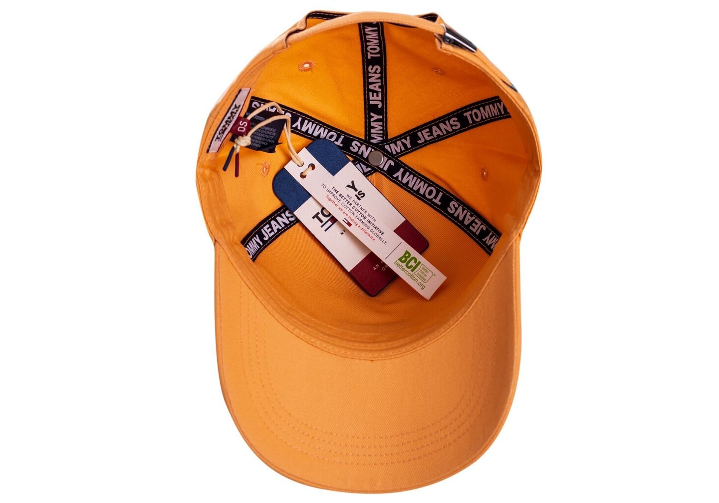 Cepure ar nagu sievietēm Tommy Hilfiger TJW FLAG CAP, persiku krāsā AW0AW08059 SAQ 37453 цена и информация | Sieviešu cepures | 220.lv