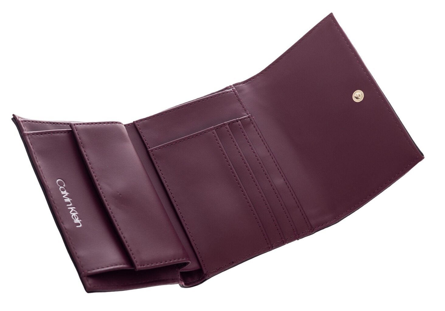 Maks sievietēm Calvin Klein TRIFOLD MD V, bordo K60K607431 GDU 36743 cena un informācija | Sieviešu maki, karšu maki | 220.lv