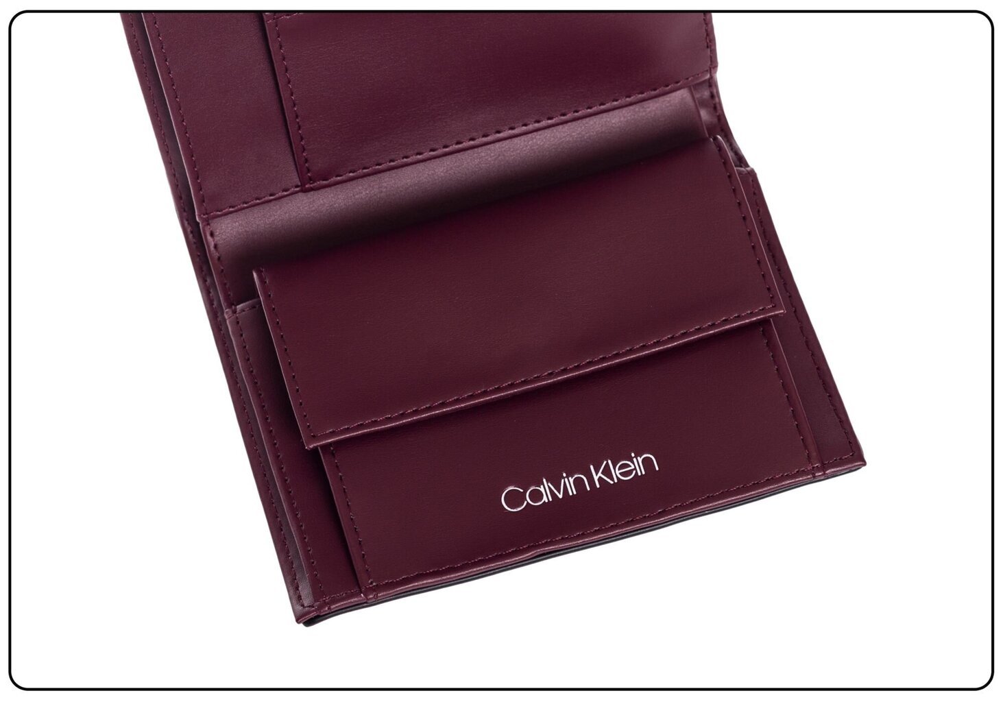 Maks sievietēm Calvin Klein TRIFOLD MD V, bordo K60K607431 GDU 36743 cena un informācija | Sieviešu maki, karšu maki | 220.lv