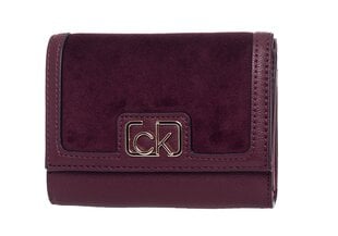 Maks sievietēm Calvin Klein TRIFOLD MD V, bordo K60K607431 GDU 36743 cena un informācija | Sieviešu maki, karšu maki | 220.lv