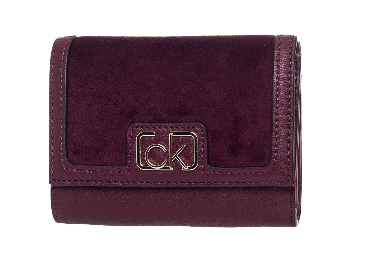 Maks sievietēm Calvin Klein TRIFOLD MD V, bordo K60K607431 GDU 36743 цена и информация | Sieviešu maki, karšu maki | 220.lv