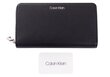 Maks sievietēm Calvin Klein RJITKTR TYCRBQ Z/A WALLET XL BLACK K60K607100 BAX 36736 cena un informācija | Sieviešu maki, karšu maki | 220.lv