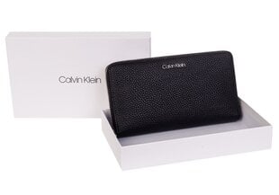 Maks sievietēm Calvin Klein RJITKTR TYCRBQ Z/A WALLET XL BLACK K60K607100 BAX 36736 cena un informācija | Sieviešu maki, karšu maki | 220.lv