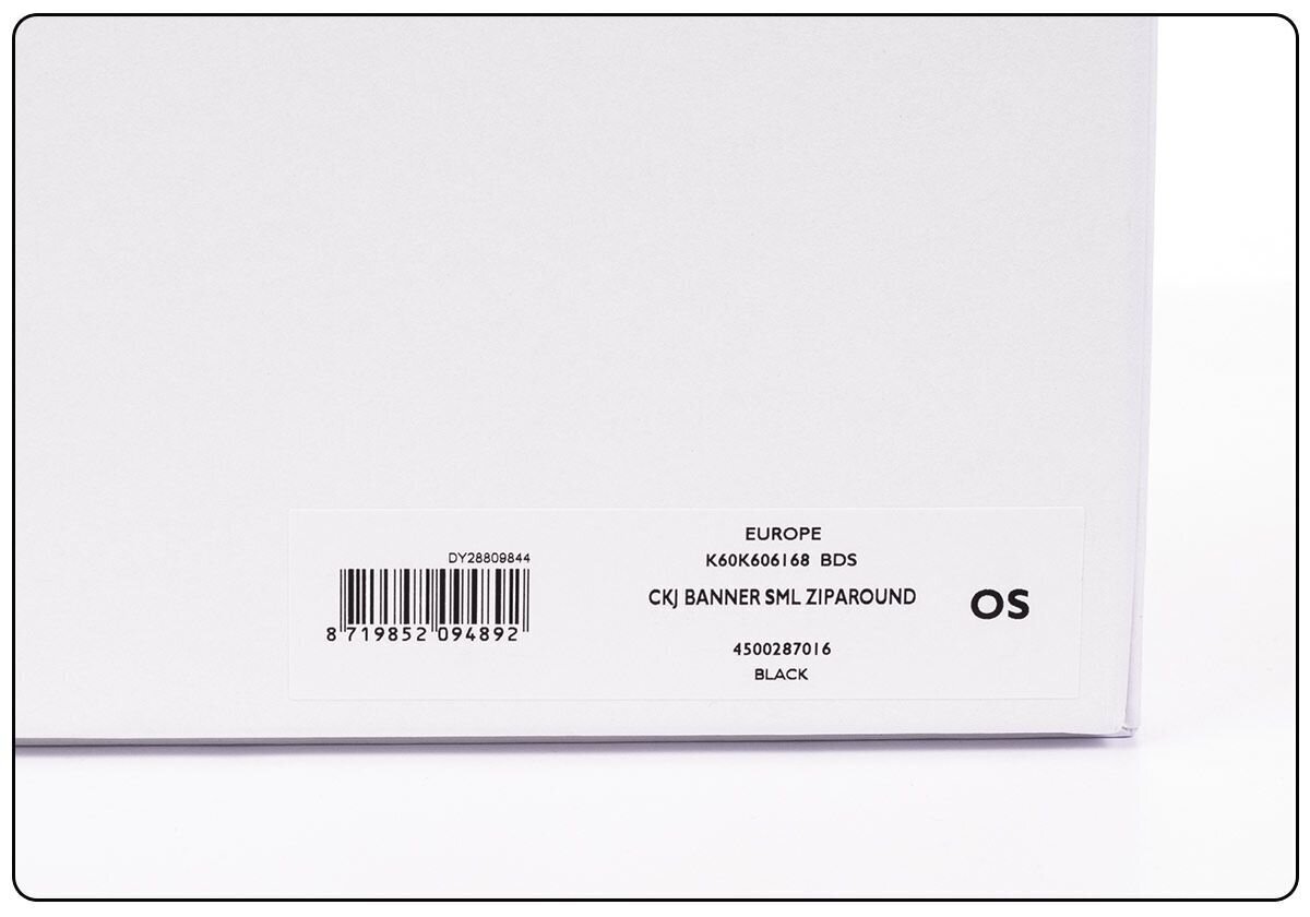 Maks sievietēm Calvin Klein CKJ BANNER SML ZIPAROUND BLACK K60K606168 BDS 36289 cena un informācija | Sieviešu maki, karšu maki | 220.lv