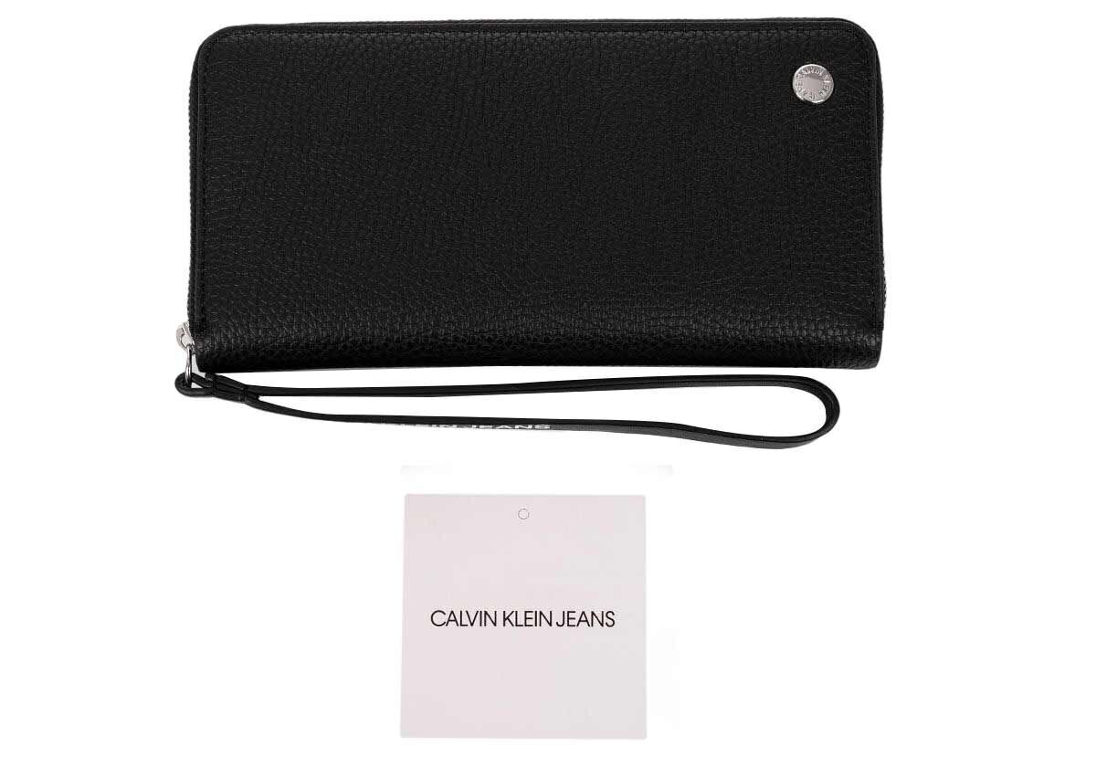 Maks sievietēm Calvin Klein CKJ BANNER SML ZIPAROUND BLACK K60K606168 BDS 36289 цена и информация | Sieviešu maki, karšu maki | 220.lv