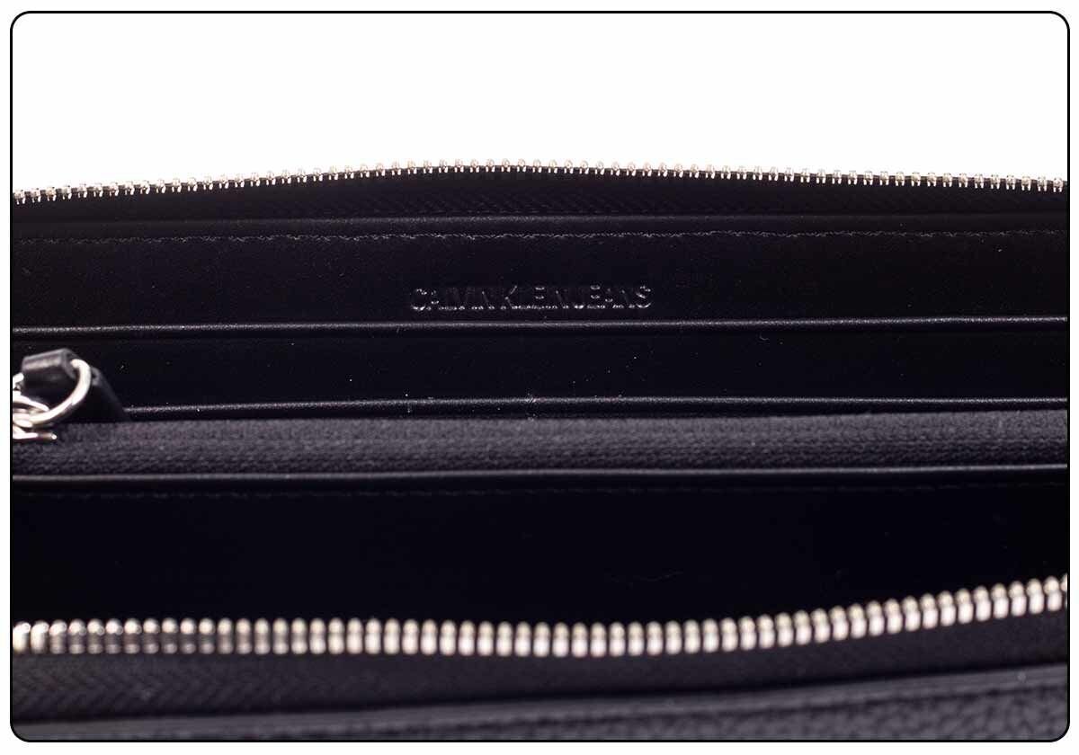 Maks sievietēm Calvin Klein CKJ BANNER SML ZIPAROUND BLACK K60K606168 BDS 36289 cena un informācija | Sieviešu maki, karšu maki | 220.lv