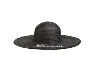 Cepure sievietēm Guess PAPER HAT, melna AW8791COT01 BWH 45389 cena un informācija | Sieviešu cepures | 220.lv