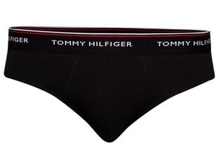 Apakšbikses vīriešiem TOMMY HILFIGER, 3 pāri, melnas/pelēkas/baltas 1U87903766 004 cena un informācija | Vīriešu apakšbikses | 220.lv