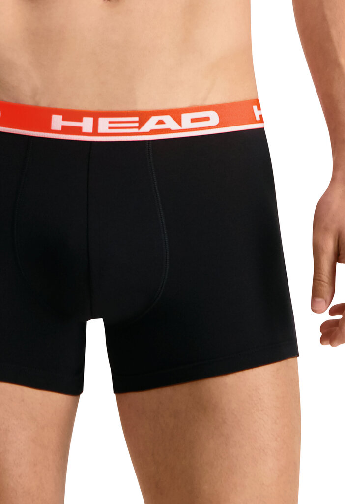 Vīriešu apakšbikses HEAD BASIC BOXER 2 pāri, pelēkas/melnas 701202741 011 45868 цена и информация | Vīriešu apakšbikses | 220.lv