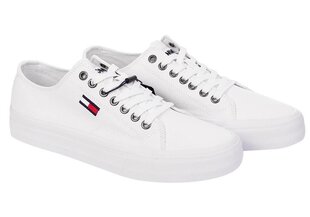 Vīriešu sporta apavi Tommy Hilfiger LONG LACE UP VULC, baltas EM0EM00659 YBR 20795 цена и информация | Кроссовки для мужчин | 220.lv