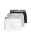 Vīriešu apakšbikses Calvin Klein TRUNK, 3 pāri, baltas/pelēkas/melnas 000NB3130A MPI 45084 цена и информация | Vīriešu apakšbikses | 220.lv