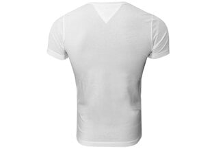 Мужская футболка TOMMY HILFIGER CORE STRETCH SLIM VNECK TEE, белая MW0MW02045 100 цена и информация | Мужские футболки | 220.lv