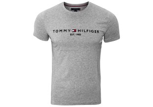 T-krekls vīriešiem TOMMY HILFIGER CORE TOMMY LOGO TEE, pelēks MW0MW11465 501 цена и информация | Мужские футболки | 220.lv