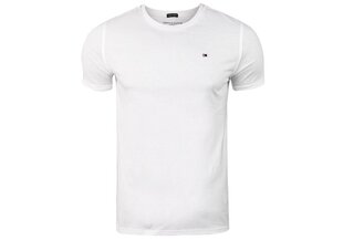 Vīriešu T-krekls TOMMY HILFIGER COTTON CN TEE SS ICON, balts, 2S87904671 100 цена и информация | Мужские футболки | 220.lv