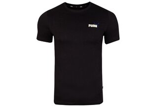 Мужская футболка PUMA ESS EMBROLDERY LOGO TEE, черная 587184 01 цена и информация | Мужские футболки | 220.lv