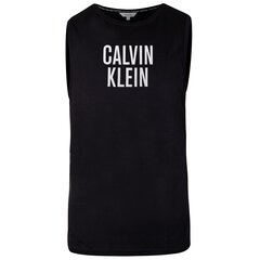 Vīriešu T-krekls Calvin Klein RELAXED CREW TANK, melns KM0KM00751 BEH 43259 cena un informācija | Vīriešu T-krekli | 220.lv