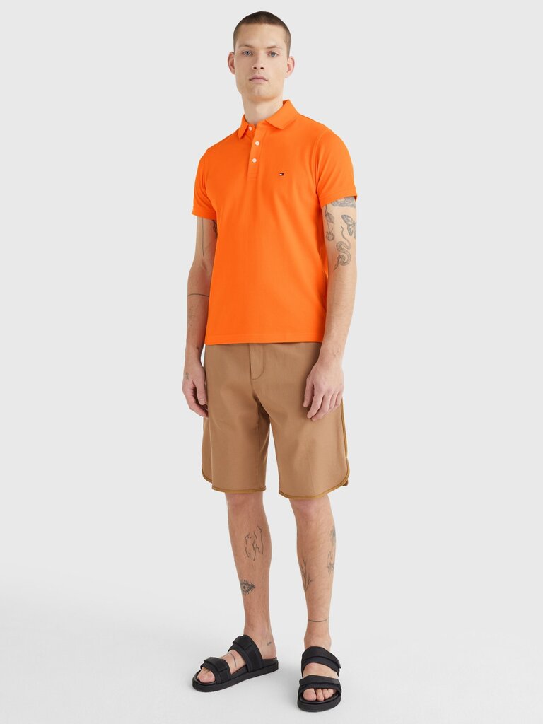 Vīriešu polo krekls TOMMY HILFIGER T-SHIRT 1985 SLIM POLO, oranžs MW0MW17771 SGH 45539 цена и информация | Vīriešu T-krekli | 220.lv